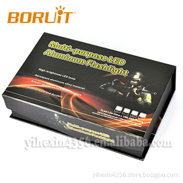 Wholesale High Grade Colorful Gift Packing Box for Aluminum Led Flashlight